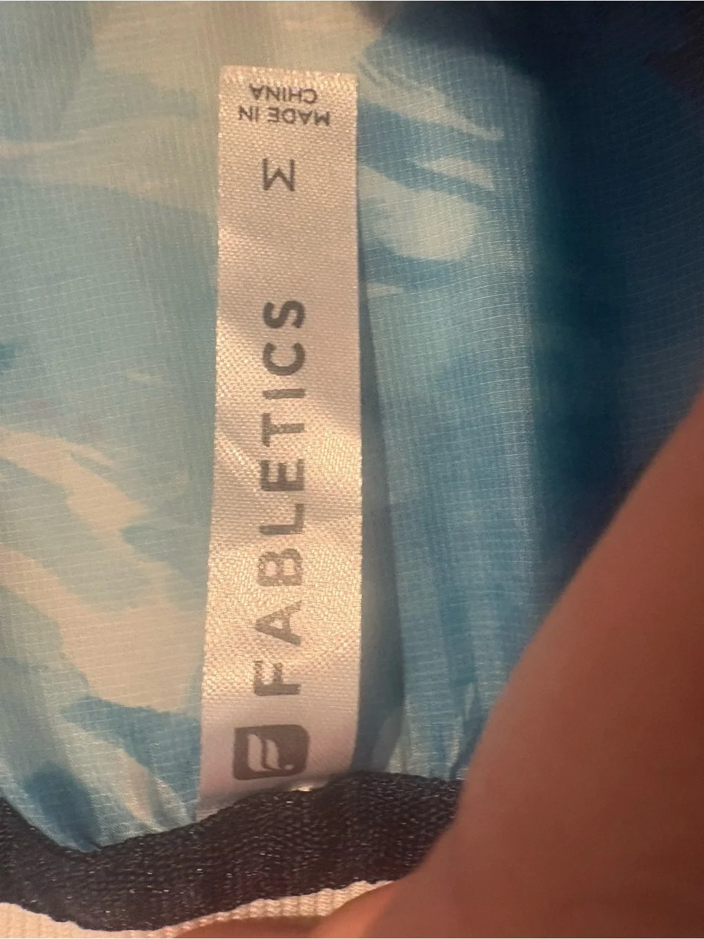 Fabletics Light Blue Floral Jacket